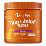 Zesty Paws Hip & Joint Bites 90 Tabletas Masticables