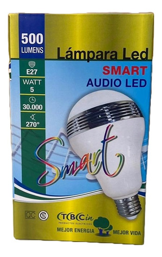 Lampara Led Smart Wifi Rgb Con Parlante 5w Inteligente