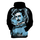 Blusa Moletom Nikola Tesla Inventor Eletrecidade 7