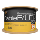 Bobina Cable Nexxt Exterior F / Utp 4 Pares Cat6 Negro