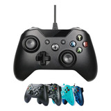 Controle Xbox One S E Pc Com Fio Game Pad Entrada Fone P2