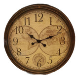 Reloj Mapamundi Antiguo- S0944