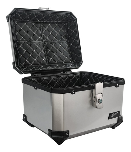 Caja Portaequipaje Para Motocicleta 47lt  Kinlley Aluminio