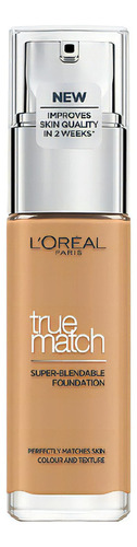 Base De Maquillaje Líquida L'oréal Paris True Match Super-blendable Foundation Base De Maquillaje Líquida L'oréal Paris True Match Super Blendable Foundation Golden Beige 30ml Tono 5.5.d/5.5.w Golden 