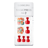 Uñas Press On Pedicura Dashing Diva Mdr656p Color Multicolor