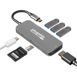 Adaptador Multipuerto Usb C  Concentrador Enchufable 7 En 1 