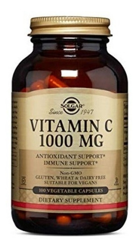 Vitamina C 1000mg X 100 Solgar - Unidad a $1235