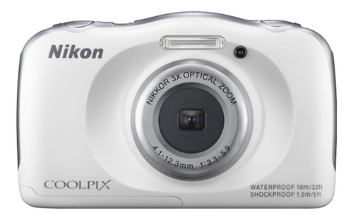  Nikon Coolpix S S33 Compacta Color  White 