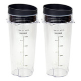 Ninja Blender Cups Single Serve 16-ounce Cup Set 2 Sip ...