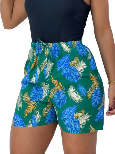 Kit3 Shorts Feminino Viscose Plus Size Tamanho Grande Otimo