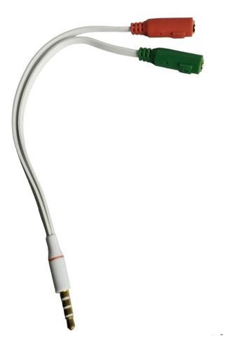 Cable Adaptador 2 A 1 Audio Y Microfono Jack 3.5 Aux