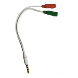 Cable Adaptador 2 A 1 Audio Y Microfono Jack 3.5 Aux