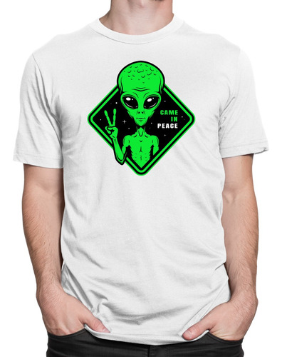Camiseta Camisa Came In Peace Blusa Et Alien Extraterrestre 