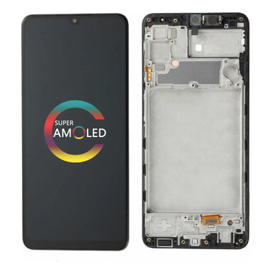 Para Pantalla Amoled Con Marco Para Samsung Galaxy A22 4g | Envío gratis