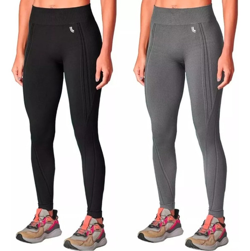 Kit 2 Calças Legging Lupo Sport Original Feminina Academia