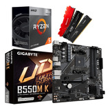 Kit Amd Ryzen 5 5600gt  + Gigabyte B550m K + 2x8gb 3200mhz