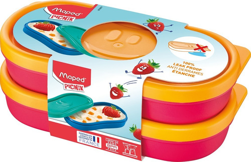 Portacomida Maped Figura Snack Kids Rosa