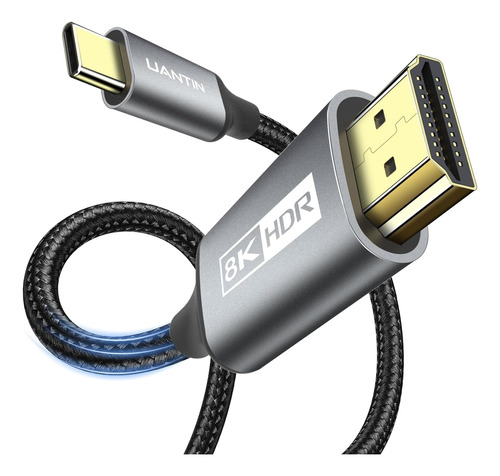 Cable Uantin Usb C A Hdmi 2.1 De 6 Pies Tipo C A Hdmi 8k Sup