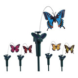 Pack 4 Estaca Solar Giratoria Mariposa Jardin - Decorativo