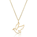 Pingente Divino Diamante + Corrente Bailarina Em Ouro 18k Cor Amarelo