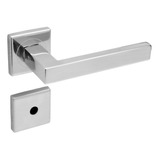 Fechadura Lafonte Banheiro 455 St2 55mm Roseta Inox Lixado