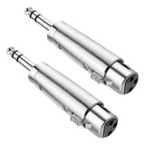 Jomley Xlr Hembra A 1/4 Pulgadas Trs Estereo Jack Plug Adapt