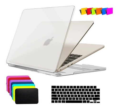 Kit Case Macbook New Pro 13 A2338 Chip M2 + Bag +pel Teclado