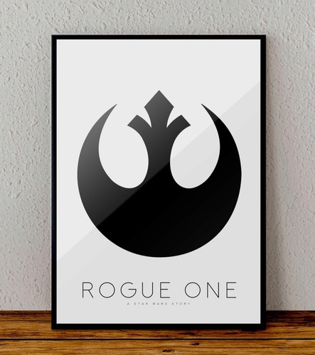 Cuadro 33x48 Poster Enmarcado Star Wars Rogue One Pelicula 3