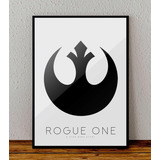 Cuadro 33x48 Poster Enmarcado Star Wars Rogue One Pelicula 3