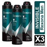 Desodorante Rexona Invisible Black White Invisible Pack X3