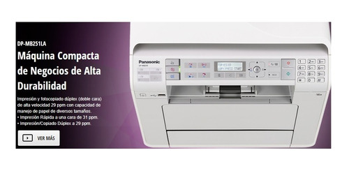 Escaner Copiadora Impresor Multifuncional Panasonic Dp-mb250