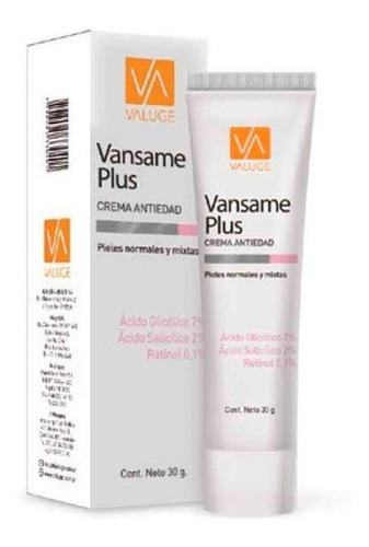 Vansame Plus Crema Antiage Suavizante C/ Acido Sacilico 30gr