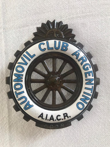 Escudo Antiguo Automóvil Club Argentino / Esmaltado 