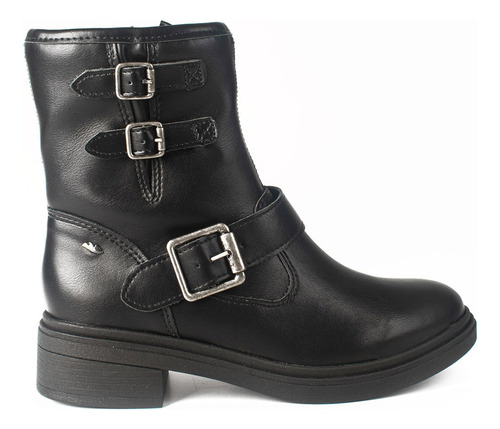 Bota Biker Cano Curto Dakota Salto Baixo Com Fivelas G9871