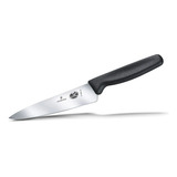 Victorinox Cuchillo Para Chef, Mango Negro, 19 Cm, Blister Color Negro