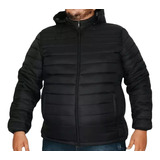 Jaqueta Bobojaco Puffer Plus Size Lisa Masculina Capuz