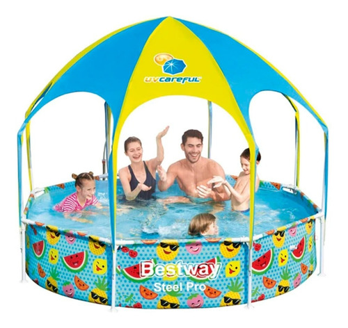 Piscina Estructural Con Techo Bestway Uv Careful Splash-in