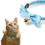 Kiku Ribbon Bow Tie Collar Azul Bebe