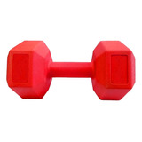 Mancuerna Hexagonal 5kg Pvc Rojo Body Pump Army Fitness