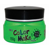  1 Potes Gel Para Cabelo Neon Brilha Na Luz Negra 150g