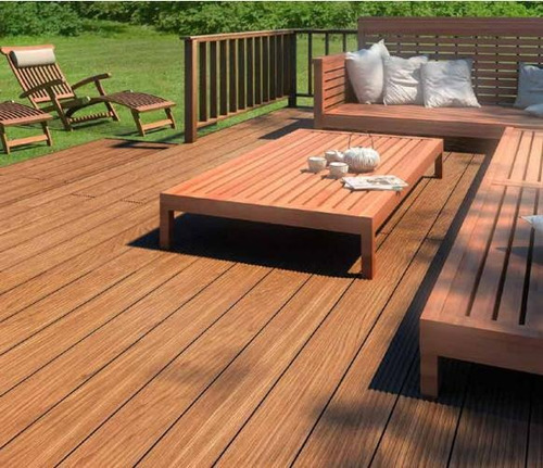  Deck Pvc Wpc Símil Madera Oferta M2 Con Kit De Instalación