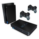 Skin Para Ps2 Fat Adesivo - Preto Fosco Matte