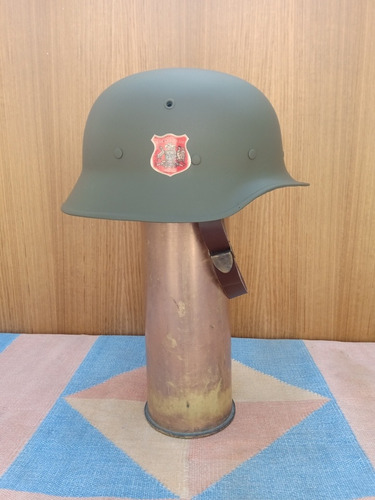 Casco Militar,modelo Alemán,usado Por El Ejército De Chile.