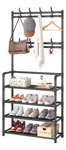 Organizador Perchero Zapatero Metalico Closet Blanco