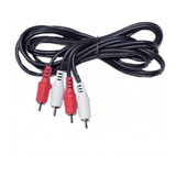 Cable De Audio 2 Plug Rca A 2 Plug Rca Rojo/blanco 3.60m