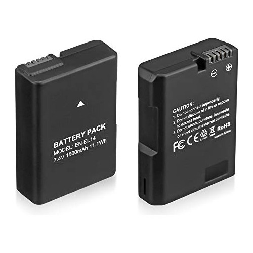 Baterias 1500 Mah 7,2 V Con Nikon D5200 D5300 D5500 D5600