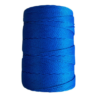 Hilo Piola Boho Almendra Macrame Satinada 170m Calibre 18 Color Azul Eléctrico | Meses sin interés