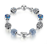 Pulsera Manilla Azul Para Mujer Charm Love