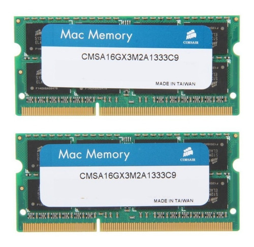 Memoria Corsair Certificada Apple 16gb (2x8gb) Ddr3 1333 Mhz