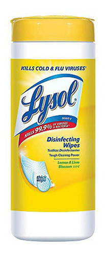 Toallitas Desinfectantes Lysol C/scentcítrico, 7x8, 35